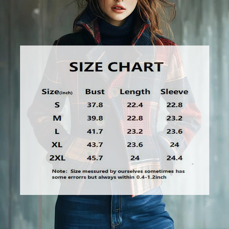 Vintage Stand Collar Blazer with Single-Row Buttons — Tailored Women’s Jacket