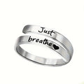 Silver Spiral Heart Ring