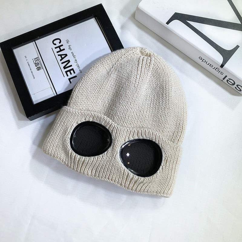Women’s Pilot Wool Knit Hat – Winter Warm Knitted Aviator-Style Hat