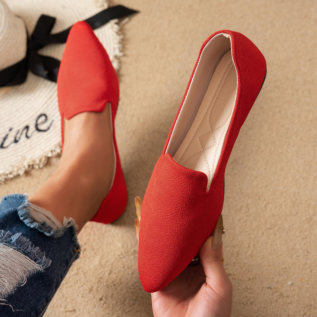 Women’s Flat Pointed-Toe Thin Shoes — Casual Everyday Flats
