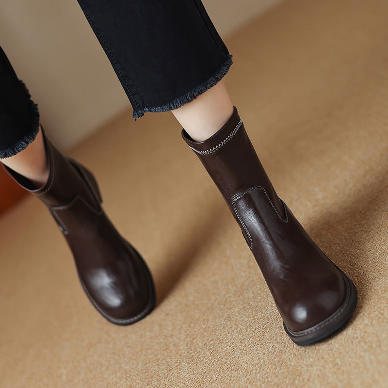 Women’s Mid-Heel Martin Boots