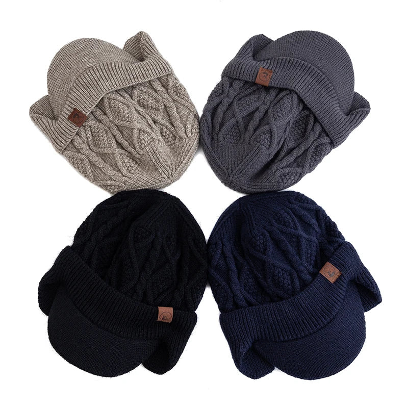 Unisex Winter Hat – Plush Fur-Lined Earflap Beanie