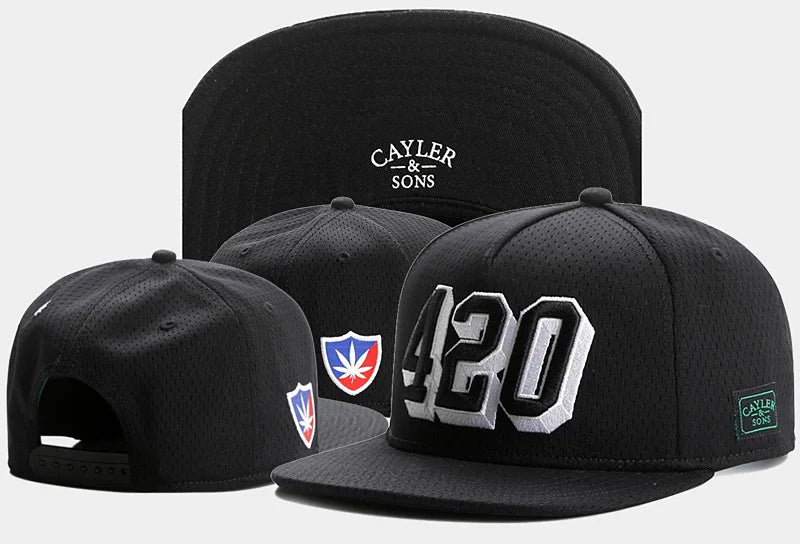 Skull Hand Snapback Hat – Flat Bill Adjustable Baseball Cap