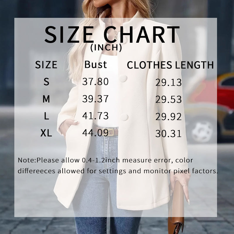 Women’s Elegant Single-Breasted Winter Overcoat