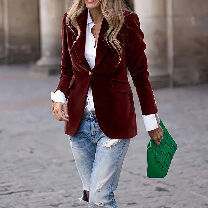 Women’s Slim-Fit Notch-Lapel Blazer