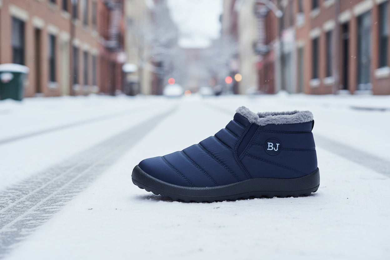 Women’s Warm Padded Lightweight Cotton Boots – Cozy Winter Non-Slip Outdoor Ankle Boots